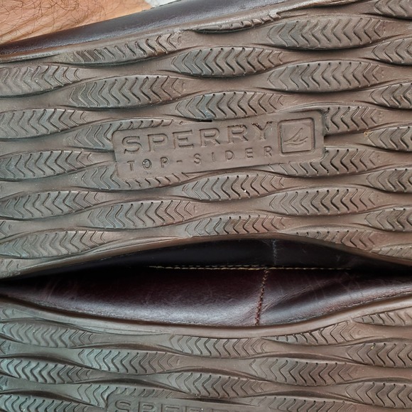 Sperry Top Sider Mens 11.5 M Leather Brown Loafer Driving Shoes STS10725 - Picture 10 of 11